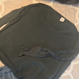 CAbi Forest Green Long Sleeve Top